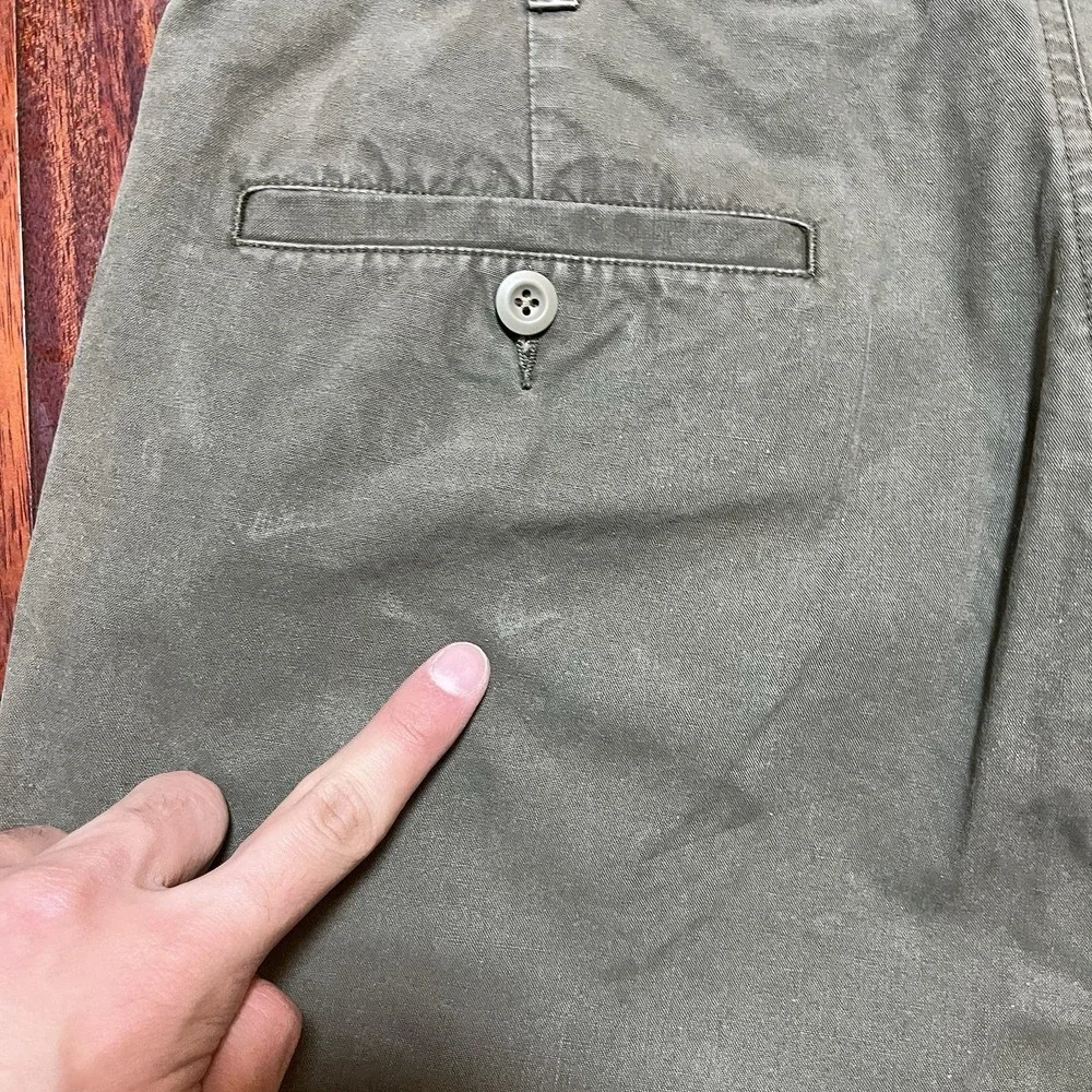 Banana Republic Pants Mens 34R 34x30 Button Fly Painter Baker Military 90s Y2K *